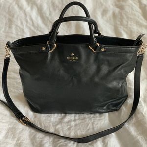Kate Spade Black Leather Tote